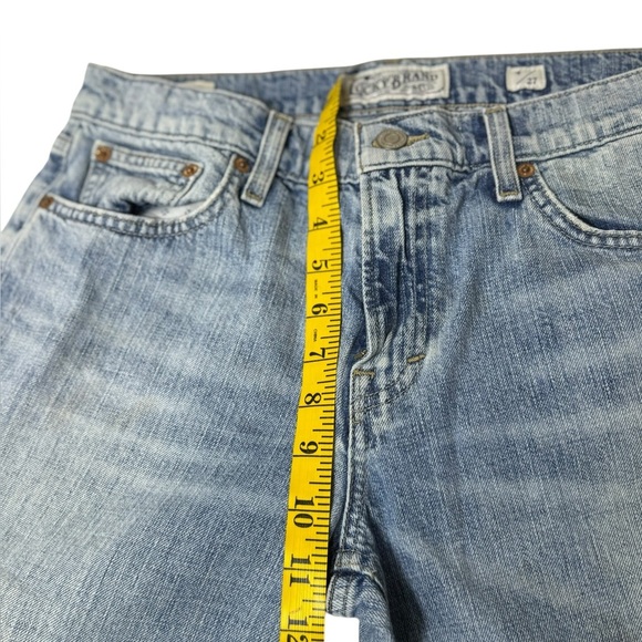 Lucky Brand Cone Denim Straight Boyfriend Distressed Jeans Womens Size 4/27 - Picture 13 of 15
